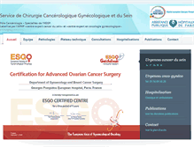 Tablet Screenshot of cancerologiegynecologique.com